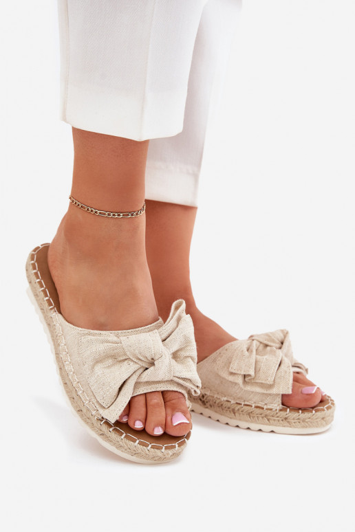 naiste plätud platvormiga  I Kokardką beeži värvi Alpireda naiste plätud platvormiga  I Kokardką beeži värvi Alpireda