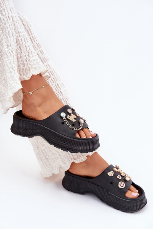 Kerged rannaplätud naiste plätud Ze Kuldset värvimi Przypinkami Must Hortiana Kerged rannaplätud naiste plätud Ze Kuldset värvimi Przypinkami Must Hortiana