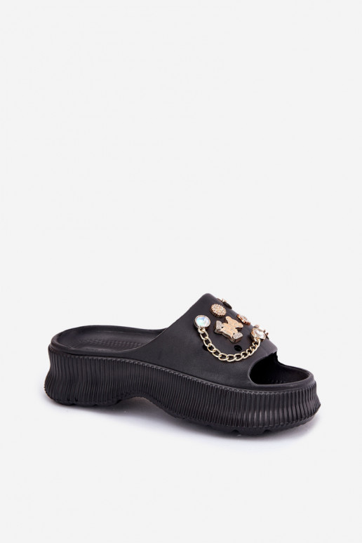 Kerged rannaplätud naiste plätud Ze Kuldset värvimi Przypinkami Must Hortiana Kerged rannaplätud naiste plätud Ze Kuldset värvimi Przypinkami Must Hortiana