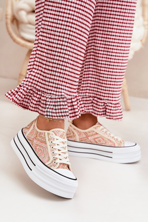 naiste saapad platvormiga Tumeroosad värvi Melina  naiste saapad platvormiga Tumeroosad värvi Melina