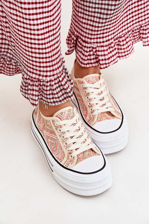 naiste saapad platvormiga Tumeroosad värvi Melina  naiste saapad platvormiga Tumeroosad värvi Melina