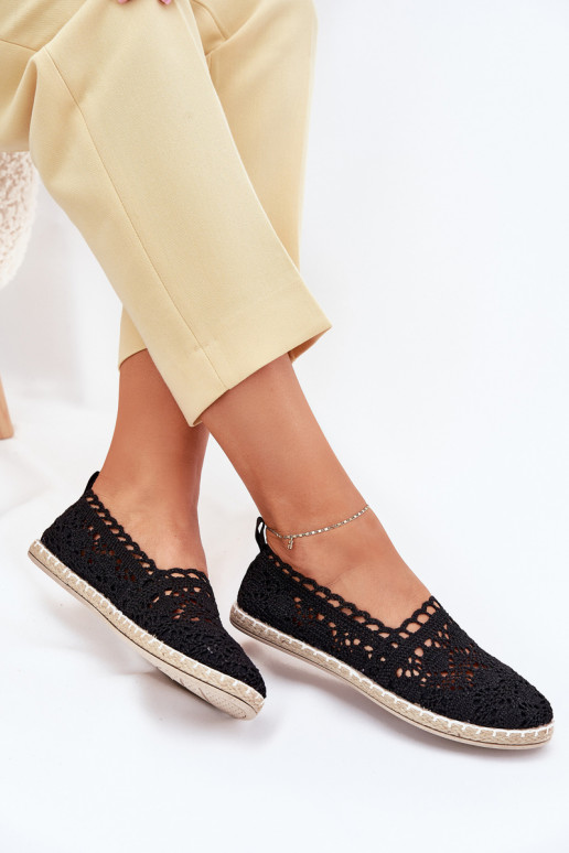 pitsilised espadrillid  Must Adelira pitsilised espadrillid  Must Adelira