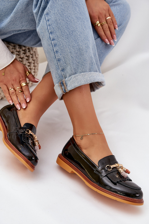 Mustad naha elegantsed mokasiinid... Mustad naha elegantsed mokasiinid...