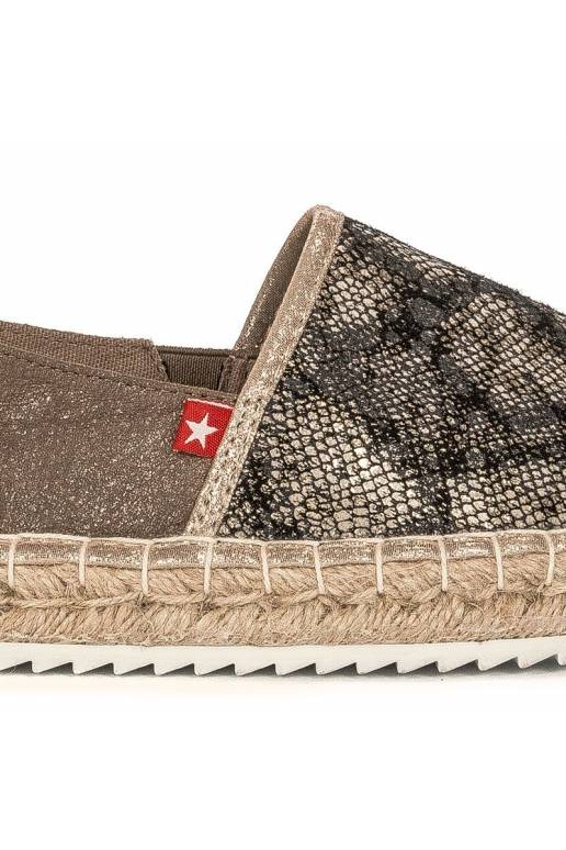 Espadrillid Big Star BAT_FF274A515 GOLD Espadrillid Big Star BAT_FF274A515 GOLD