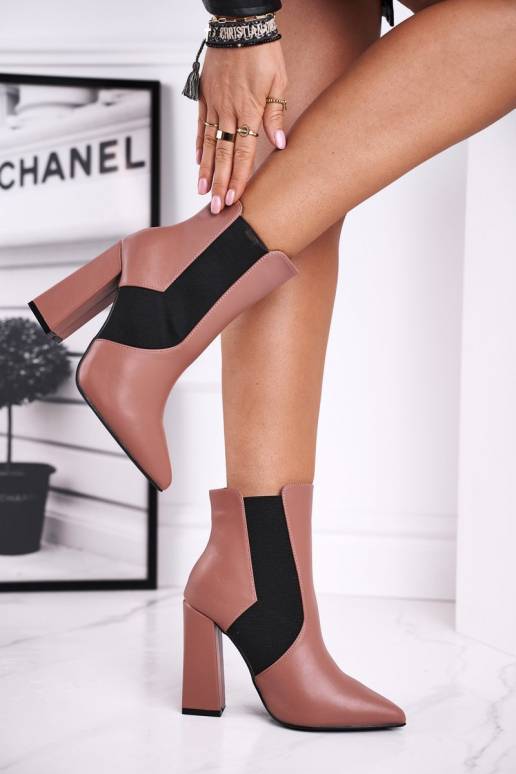 Naiste poolsaapad kõrge jämeda...