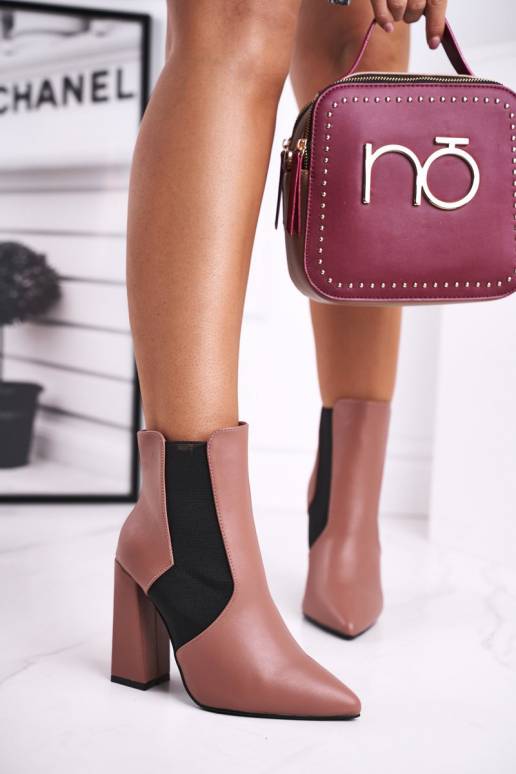 Naiste poolsaapad kõrge jämeda...