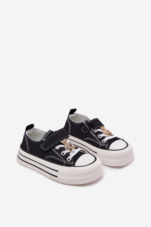 Laste vabaaja jalanõud Ze Złotą Przypinką  Must Solena