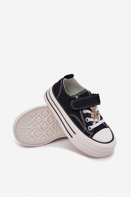 Laste vabaaja jalanõud Ze Złotą Przypinką  Must Solena