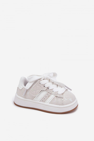 spordijalatsid  tüüpi jalanõud Laste jalanõud südametega valget värvi Mirelle 2