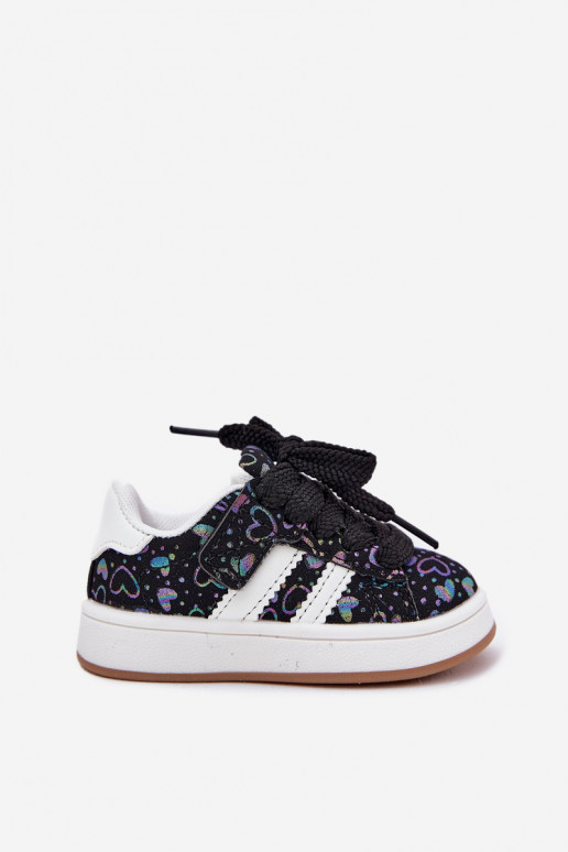 spordijalatsid  tüüpi jalanõud Laste jalanõud südametega Must Mirelle