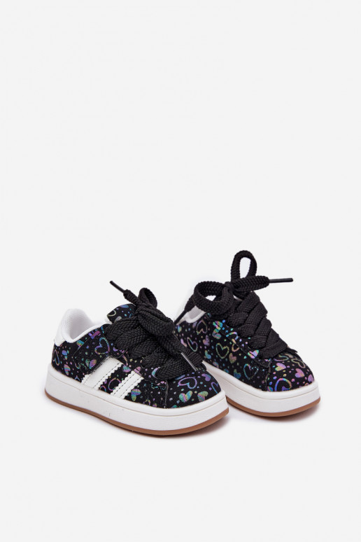 spordijalatsid  tüüpi jalanõud Laste jalanõud südametega Must Mirelle