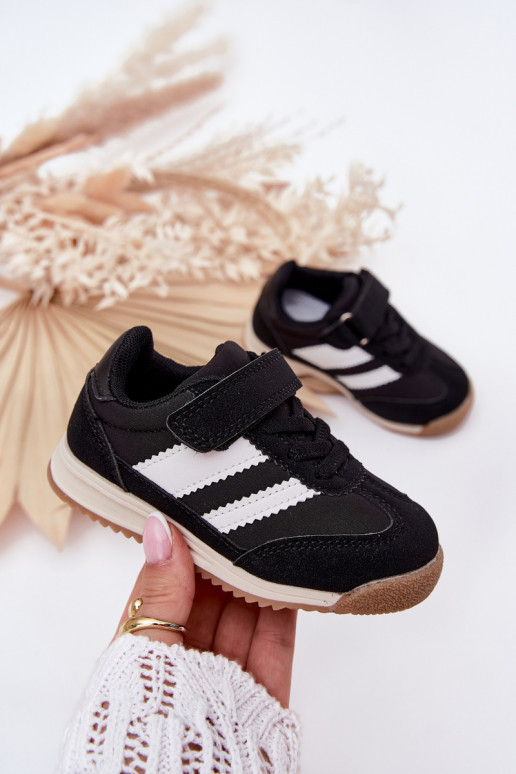 Laste tossude mudeljalatsid spordijalatsid krõpsudega kinnitatav Must Viona