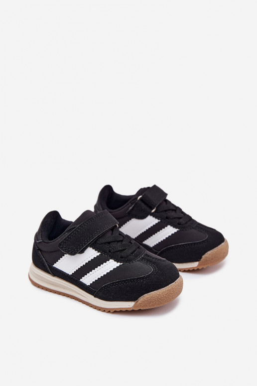 Laste tossude mudeljalatsid spordijalatsid krõpsudega kinnitatav Must Viona