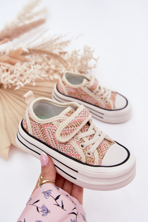 Laste vabaaja jalanõud krõpsudega kinnitatav Tumeroosad värvi Zelina Laste vabaaja jalanõud krõpsudega kinnitatav Tumeroosad värvi Zelina