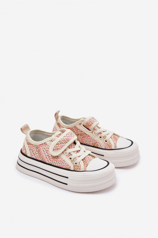 Laste vabaaja jalanõud krõpsudega kinnitatav Tumeroosad värvi Zelina Laste vabaaja jalanõud krõpsudega kinnitatav Tumeroosad värvi Zelina