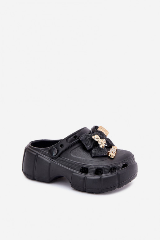 Sussid Laste jalanõud Laste Kerged rannaplätud lipsukesega I Ozdobami Must Selvana Sussid Laste jalanõud Laste Kerged rannaplätud lipsukesega I Ozdobami Must Selvana