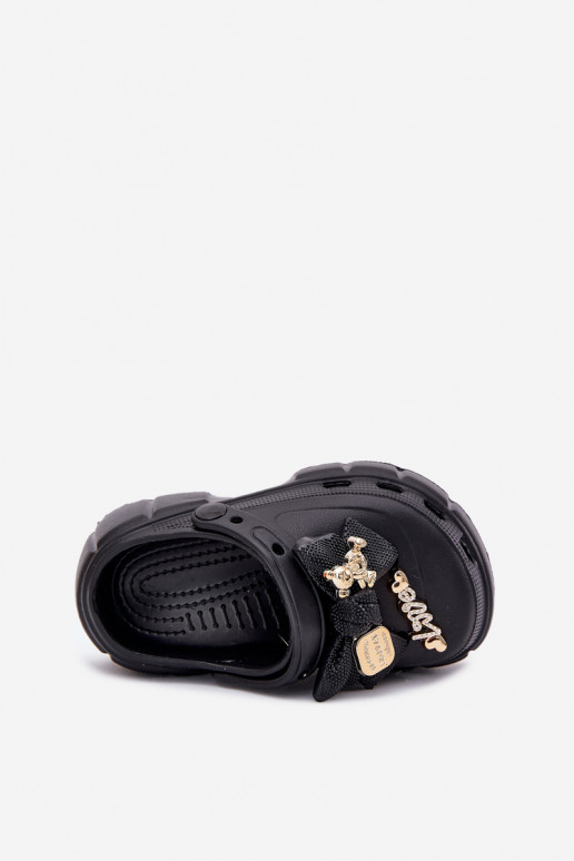 Sussid Laste jalanõud Laste Kerged rannaplätud lipsukesega I Ozdobami Must Selvana Sussid Laste jalanõud Laste Kerged rannaplätud lipsukesega I Ozdobami Must Selvana