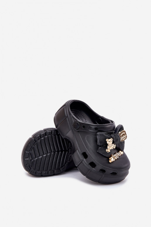 Sussid Laste jalanõud Laste Kerged rannaplätud lipsukesega I Ozdobami Must Selvana Sussid Laste jalanõud Laste Kerged rannaplätud lipsukesega I Ozdobami Must Selvana