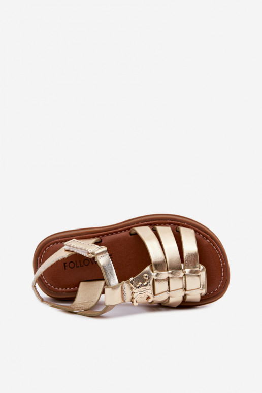 Laste sandaalid  Detalem Kuldset värvi Serina Laste sandaalid  Detalem Kuldset värvi Serina