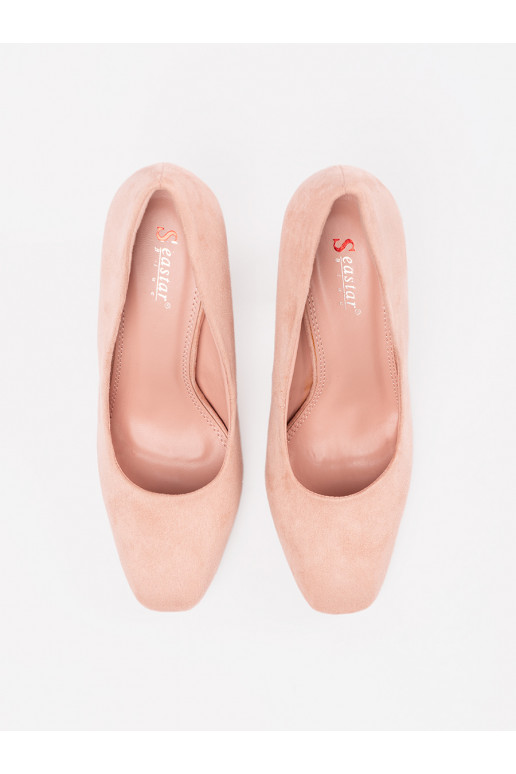  tumeroosad värvi poolsaapad kõrge kontsaga