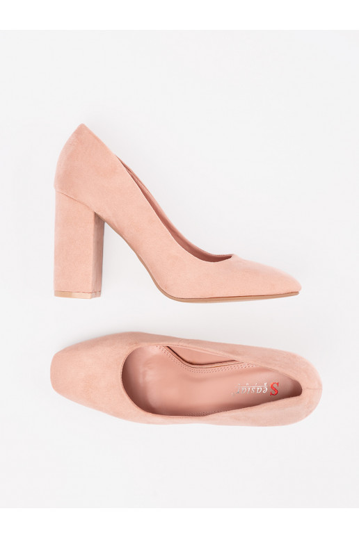  tumeroosad värvi poolsaapad kõrge kontsaga