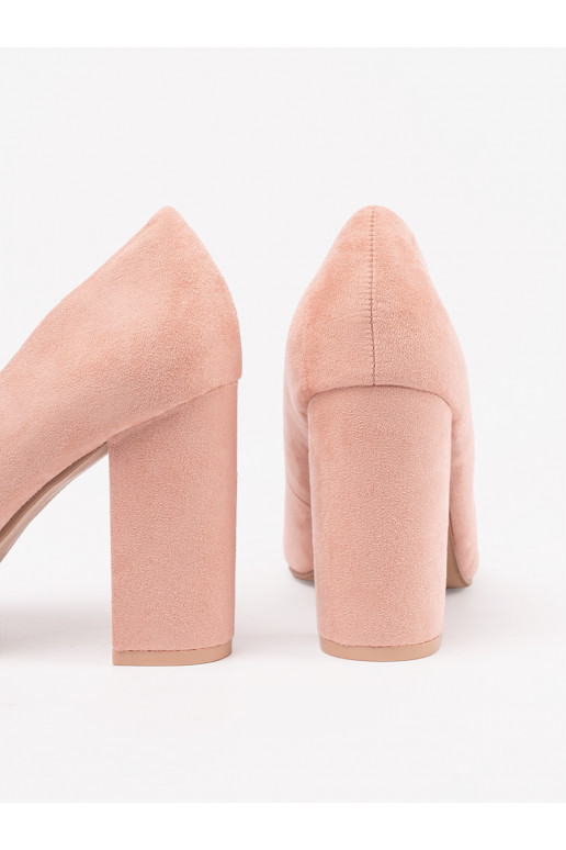  tumeroosad värvi poolsaapad kõrge kontsaga