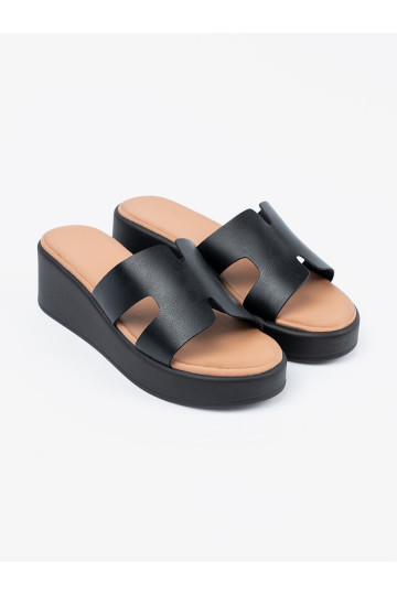 Naiste sussid platvormiga Mustad 2