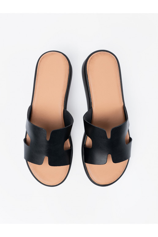 Naiste sussid platvormiga Mustad