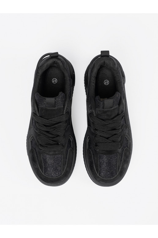 Moekad vabaajajalatsid z koronką Mustad