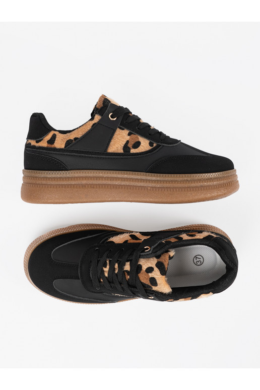  Mustad Naiste kingad z wstawkami 