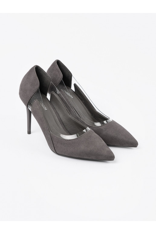 Halli värvi  poolsaapad z przeźroczystymi wstawkami