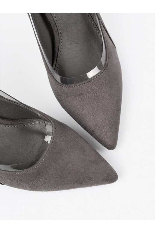 Halli värvi  poolsaapad z przeźroczystymi wstawkami