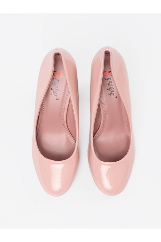 Rózowe  poolsaapad kõrge kontsaga