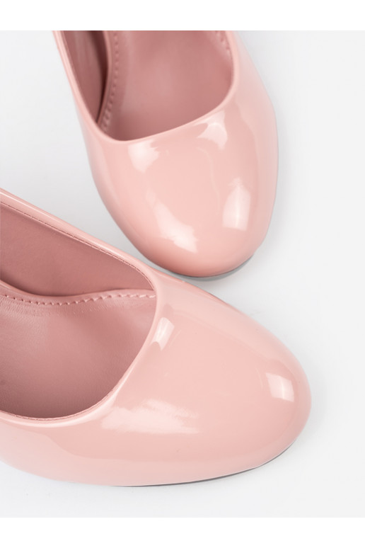 Rózowe  poolsaapad kõrge kontsaga