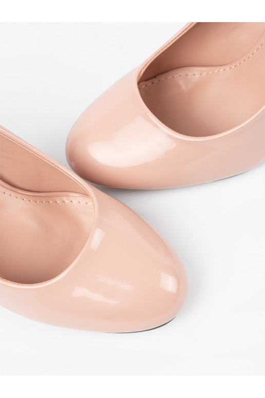 Elevandiluu värvi  poolsaapad kõrge kontsaga