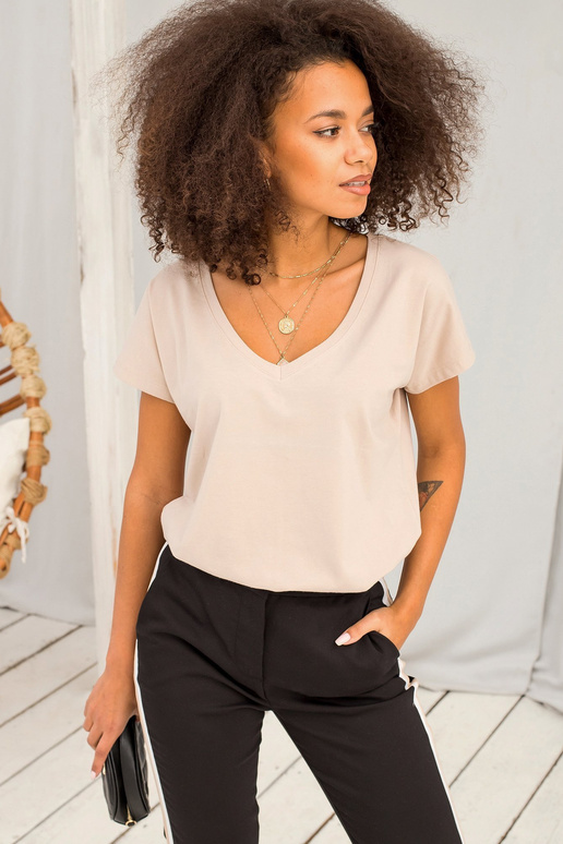 T-särk kohvi värvi