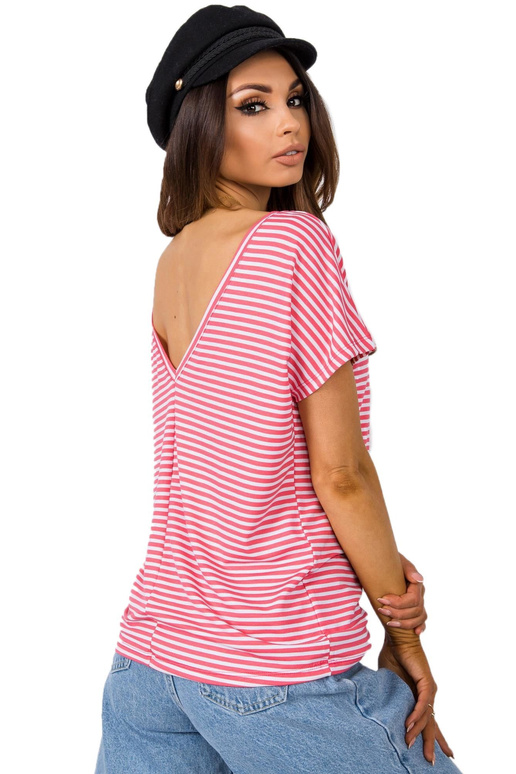 Valge ja korallide T-särk Gina RUE PARIS