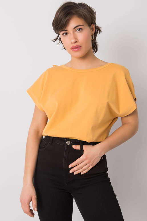 Tumekollane volangidega pluus Leanne