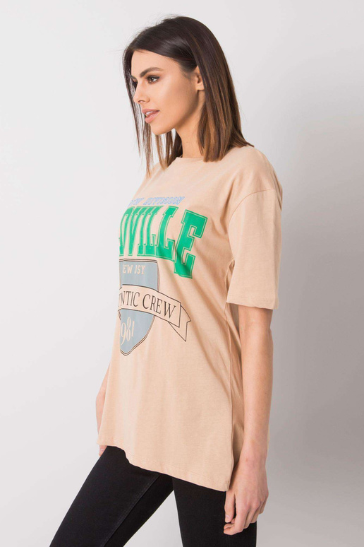 Billie RUE PARIS trükiga beež T-särk Billie RUE PARIS trükiga beež T-särk