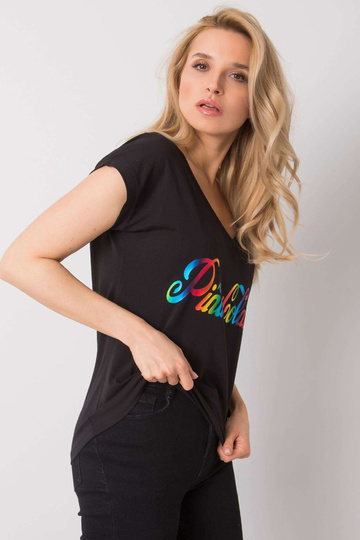 Must Hollise trükiga T-särk 2