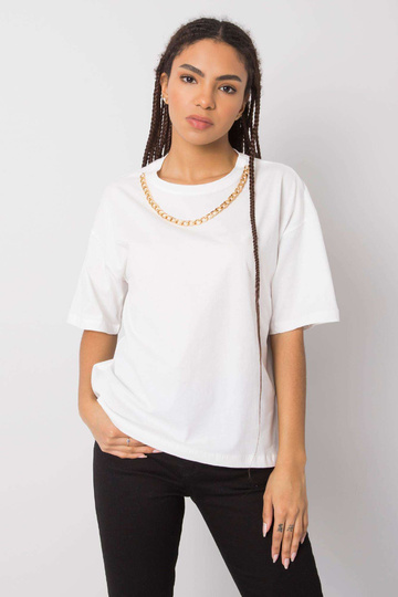 Valge puuvillane t-särk...