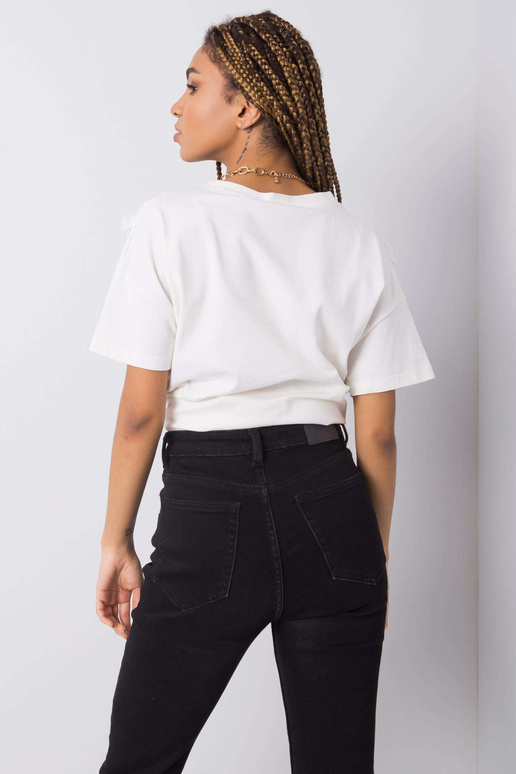 Valge volangidega T-särk Mylene