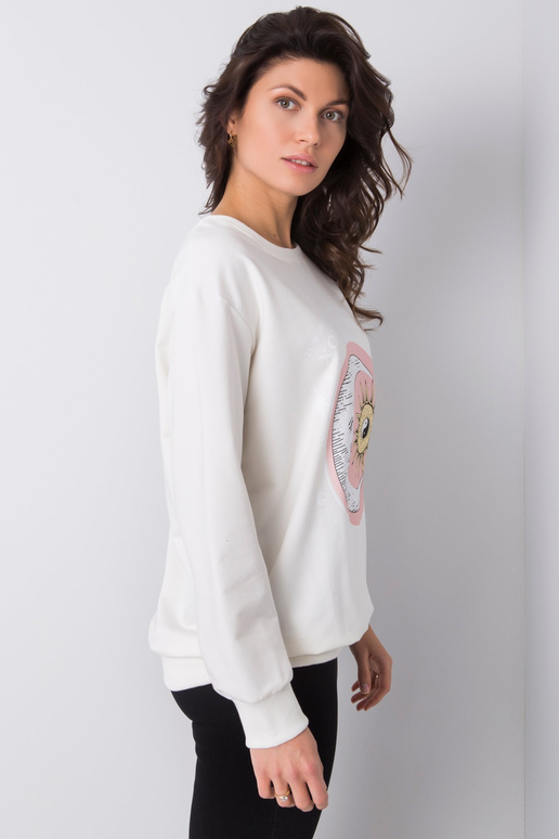 Valge Trisha trükiga dressipluus Valge Trisha trükiga dressipluus