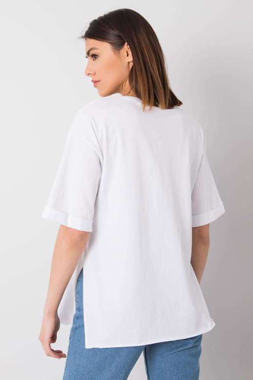 Valge t-särk kirjaga Riley RUE PARIS