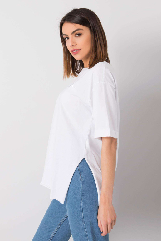 Valge t-särk kirjaga Riley RUE PARIS