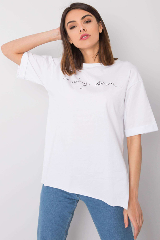 Valge t-särk kirjaga Riley RUE PARIS