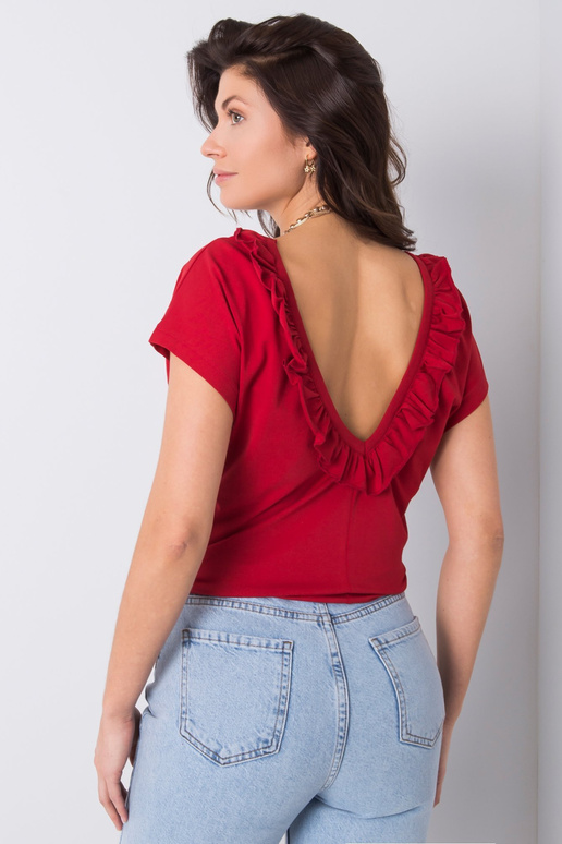 Burgundia pluus volangidega Leanne Burgundia pluus volangidega Leanne