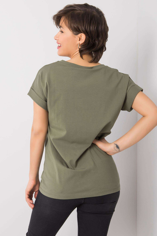 Khaki värvi t-särk kirjaga Saniyah