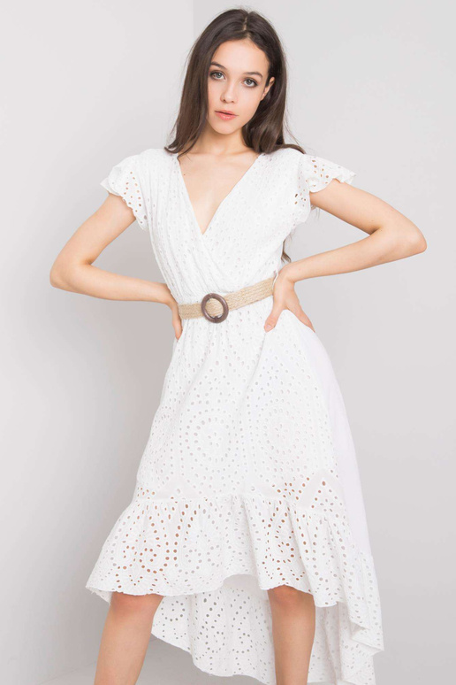 Maisie OH BELLA Valge volangidega kleit