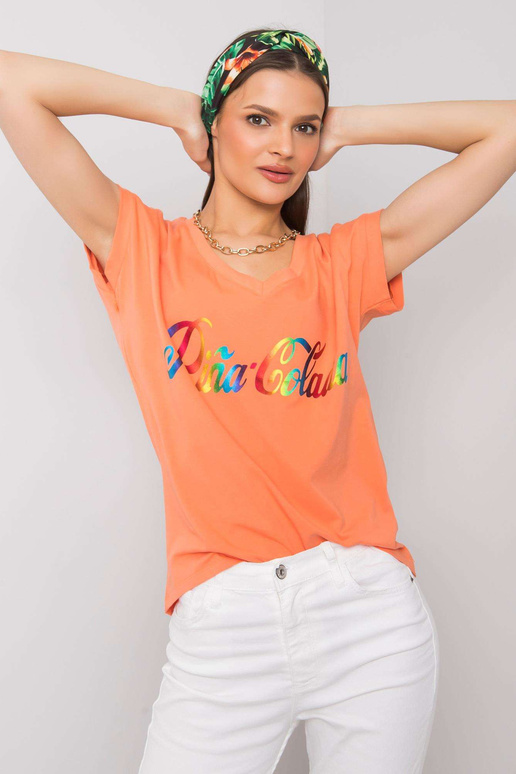 Hollis trükiga oranž T-särk Hollis trükiga oranž T-särk